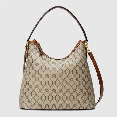 gucci signature hobo bag supreme|gucci hobo bag beige.